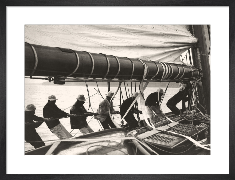 Sailing Teamwork - Hoisting Sail