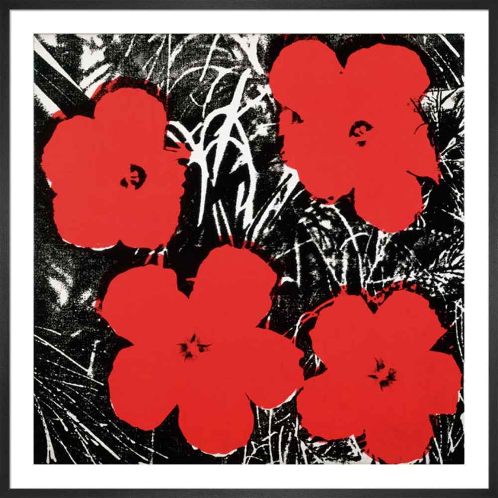 Flowers, c.1964 (4 red) Art Print by Andy Warhol | King & McGaw