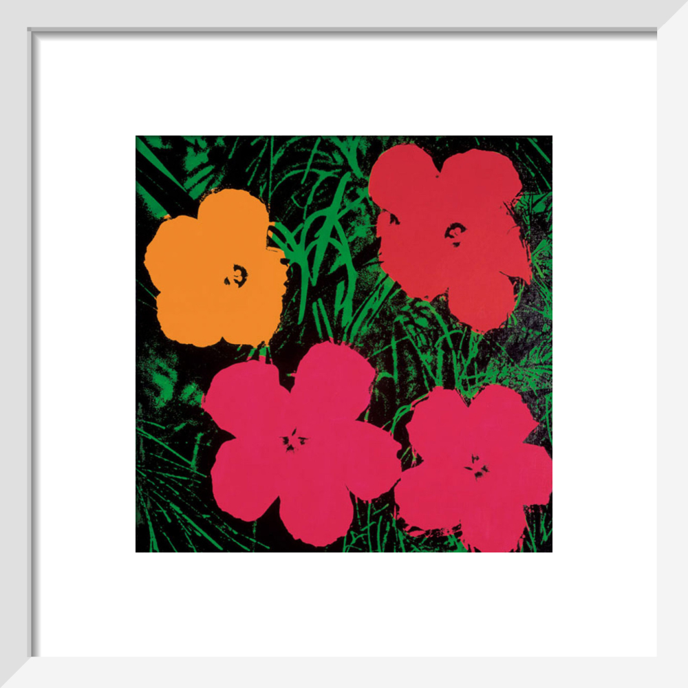 Flowers, c.1964 (1 red, 1 pink, 2 yellow) Art Print by Andy Warhol