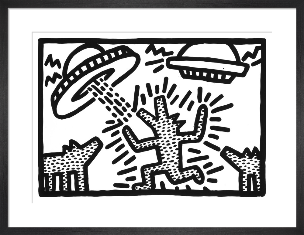 Untitled, 1982 (dogs with UFOs)