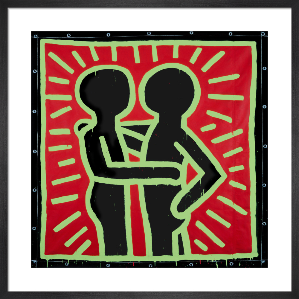 Untitled, 1982 (couple in black, red and green)
