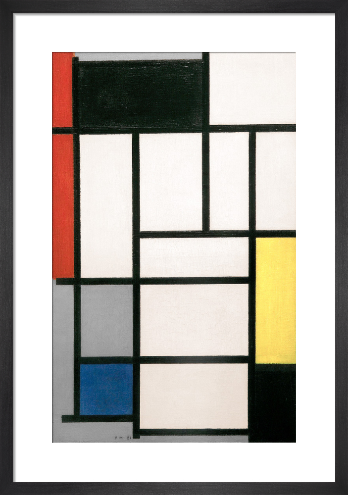 Composition with Red, Black, Yellow, Blue and Grey, 1921