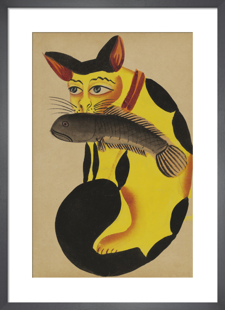 Cat with a fish in its mouth, c.1890