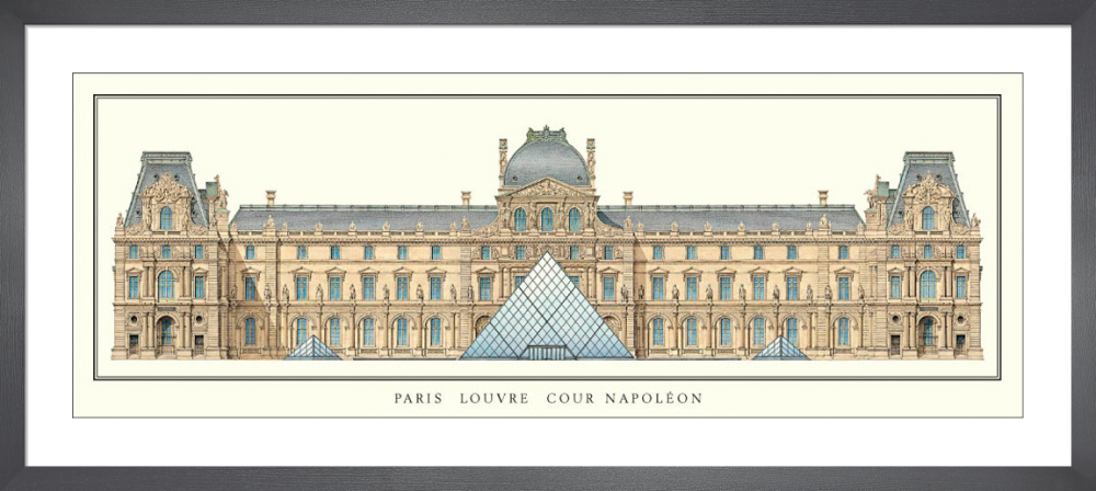 Paris - Louvre, Cour Napoleon