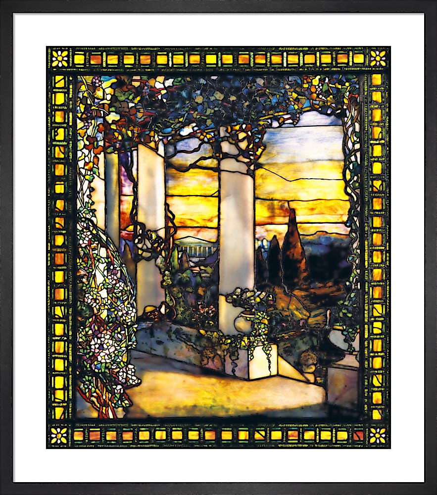 Buy River of Life landscape window design Poster Print by Louis Comfort  Tiffany (American, New York 1848–1933 New York) (18 by The Poster Corp on  Dot & Bo