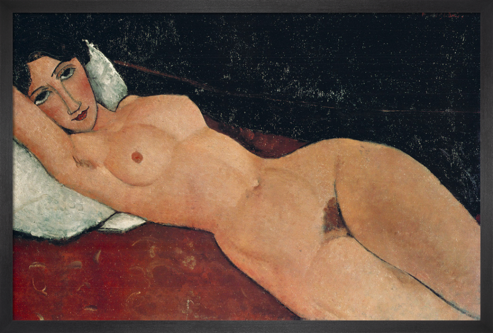 Reclining Nude on White Cushion, 1919