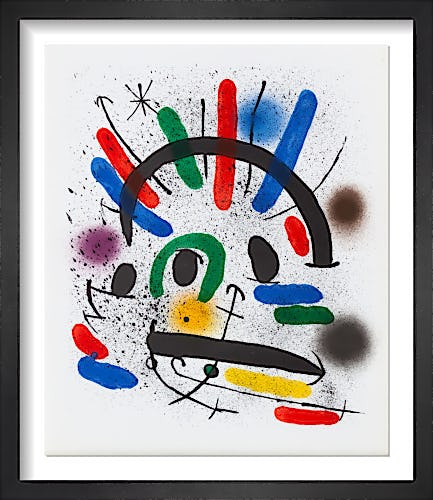 Lithographie Originale II, 1972 by Joan Miró