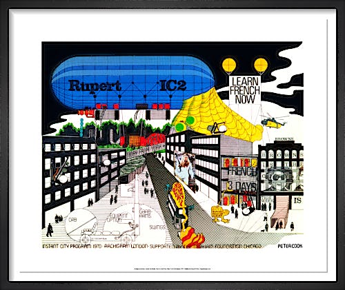 Instant City Airships Visit to a Small Town by Archigram