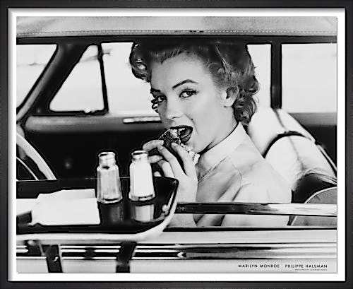 Marilyn at the drive-in, 1952 by Philippe Halsman