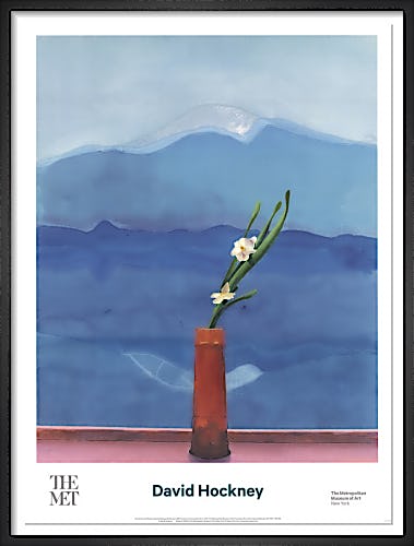 Mount Fuji and Flowers, 1972 by David Hockney