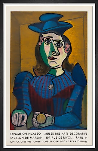 Buste de Femme au Chapeau Blue- Musee des Arts Decoratifs, 1955 by Pablo Picasso