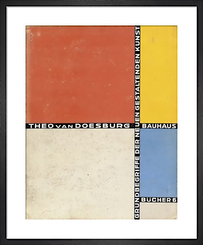 Book cover: 'Grundbegriffe der Neuen Gestaltenden Kunst' by Theo van Doesburg