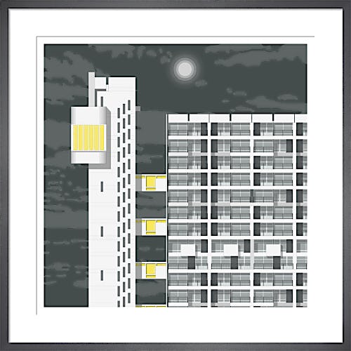 Trellick Tower Night by Linescapes