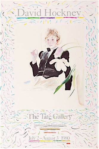 Tate Gallery 1980 by David Hockney