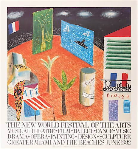 The New World Festival, 1982 by David Hockney
