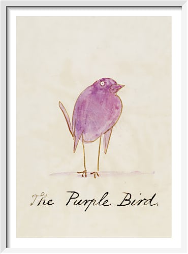 The Purple Bird by Edward Lear