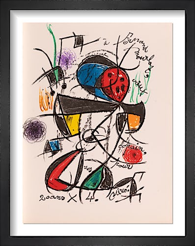 Composition Originale Pour Fernand Mourlot by Joan Miró