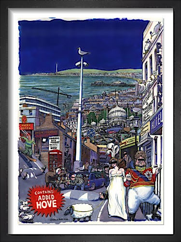 Brighton Festival 1998 'Contains added Hove' (signed) by Steve Bell