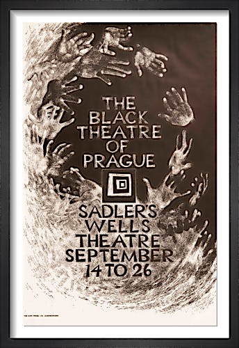 The Black Theatre of Prague by Rare Theatre Posters