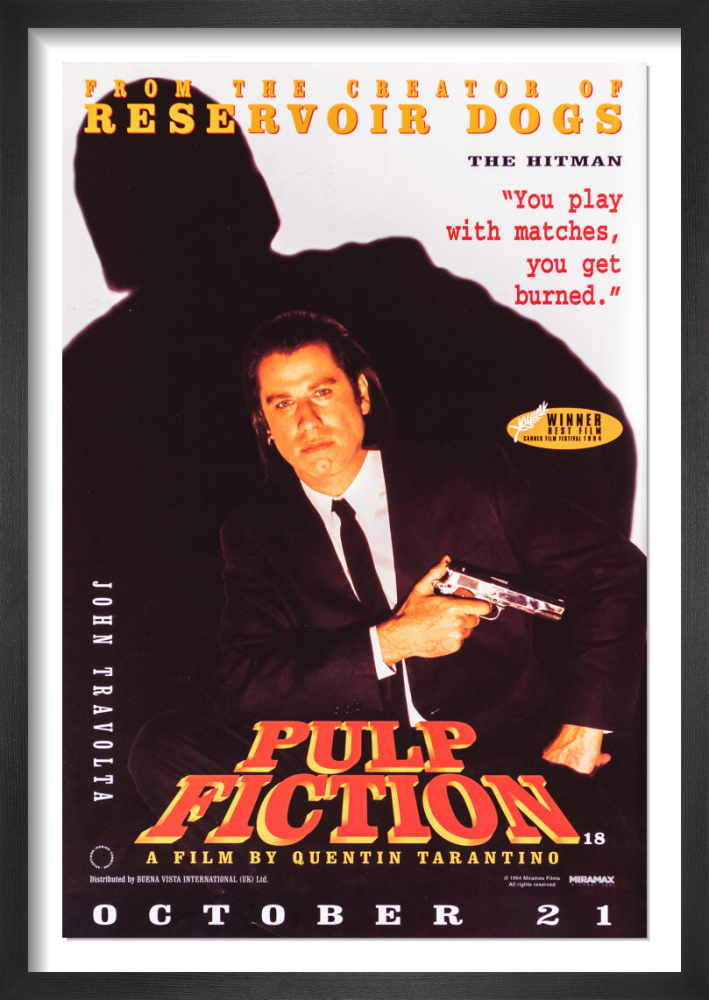 Pulp Fiction, 1994 Rare Poster by Rare Cinema Collection | King
