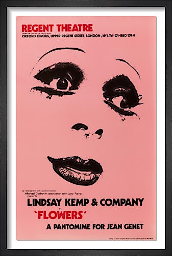 Flowers by Linsday Kemp by Rare Theatre Posters