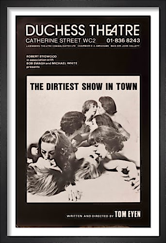 The Dirtiest Show In Town by Rare Theatre Posters