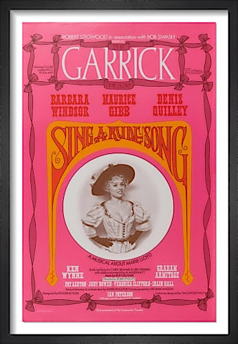Sing A Rude Song by Rare Theatre Posters