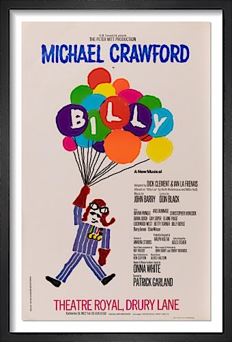 Michael Crawford as Billy by Rare Theatre Posters