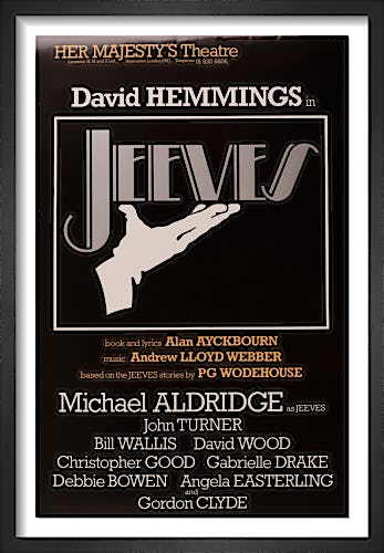 Jeeves by Rare Theatre Posters