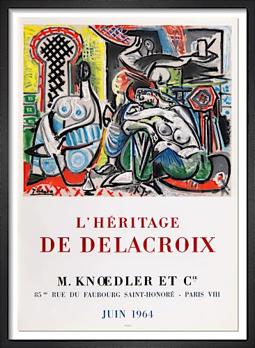 Les Femmes d'Alger - L'Héritage De Delacroix (after) Pablo Picasso, 1964 by Pablo Picasso