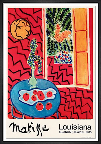 Red Interior: Still Life on a Blue Table, 1947 by Henri Matisse