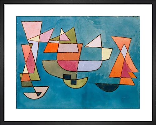 Sailing Boats, 1927 by Paul Klee