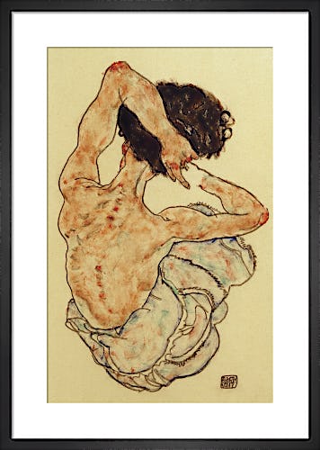 Female Nude Seen from Behind, 1915 by Egon Schiele