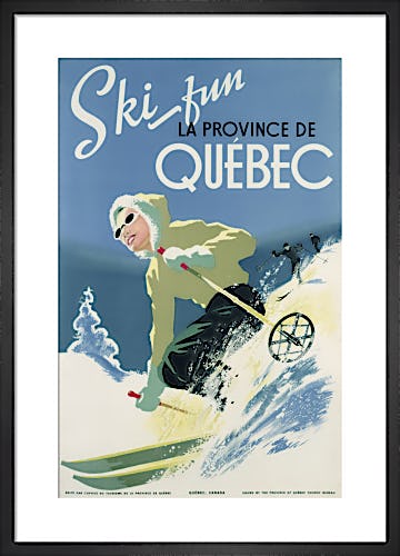Ski Fun, La Province De Quebec, 1938 by Unknown artist