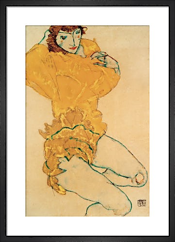 Woman Undressing, 1914 by Egon Schiele