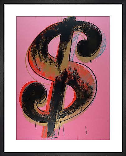Dollar Sign, 1981 (pink) by Andy Warhol