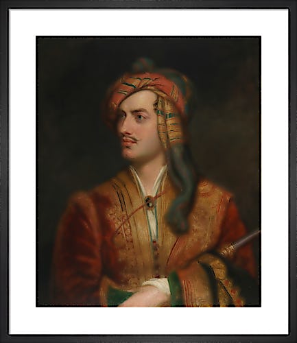 Lord Byron, circa 1835, based on a work of 1813 by Thomas Phillips