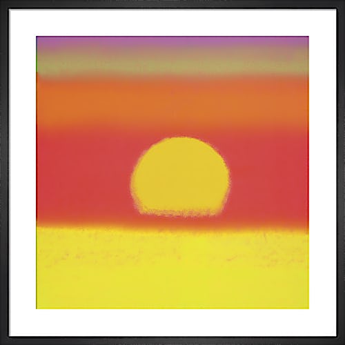 Sunset, 1972 (yellow, coral, orange, purple) by Andy Warhol