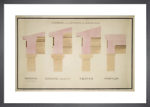 Cornices of peristyles of Greek buildings by The Soane Office