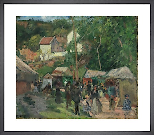 Festival at L'Hermitage, 1876-1878 by Camille Pissarro