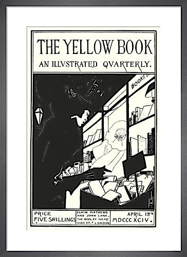 Design for cover of 'The Yellow Book' prospectus by Aubrey Beardsley