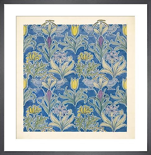 Design for wallpaper and textile, 1919 by C F A Voysey