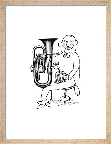 Tuba with Tap and Beer Mug by Gerard Hoffnung