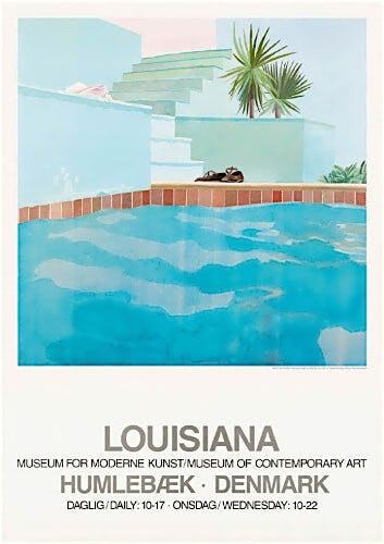 Pool and Steps, 1971 by David Hockney
