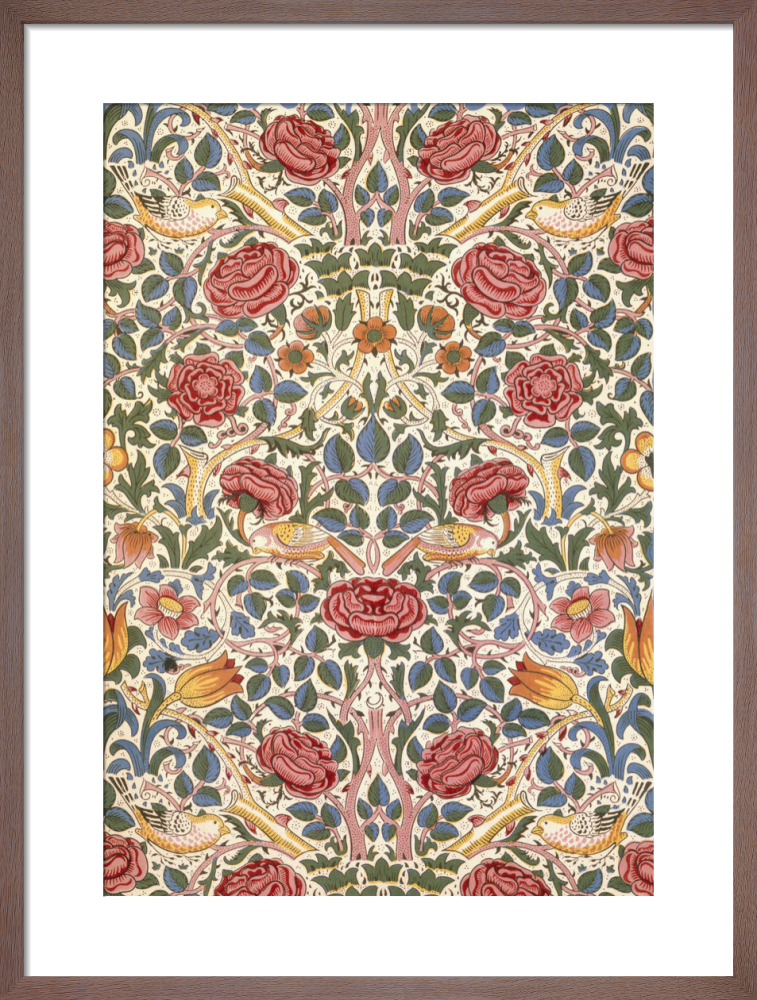 Rose furnishing fabric, 1883