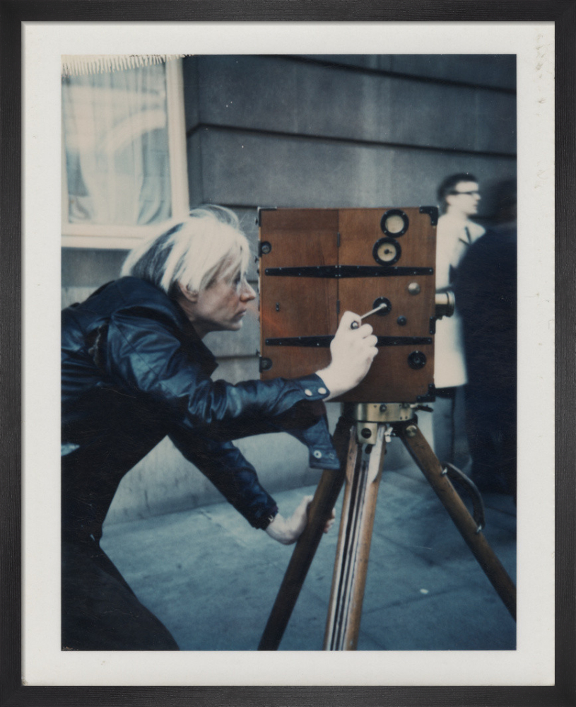 Andy Warhol with Vintage 1907 Camera, 1971
