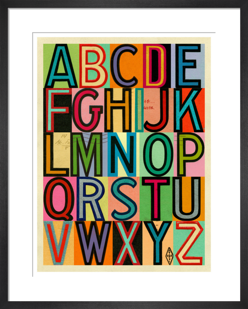 Vintage Outline Alphabet