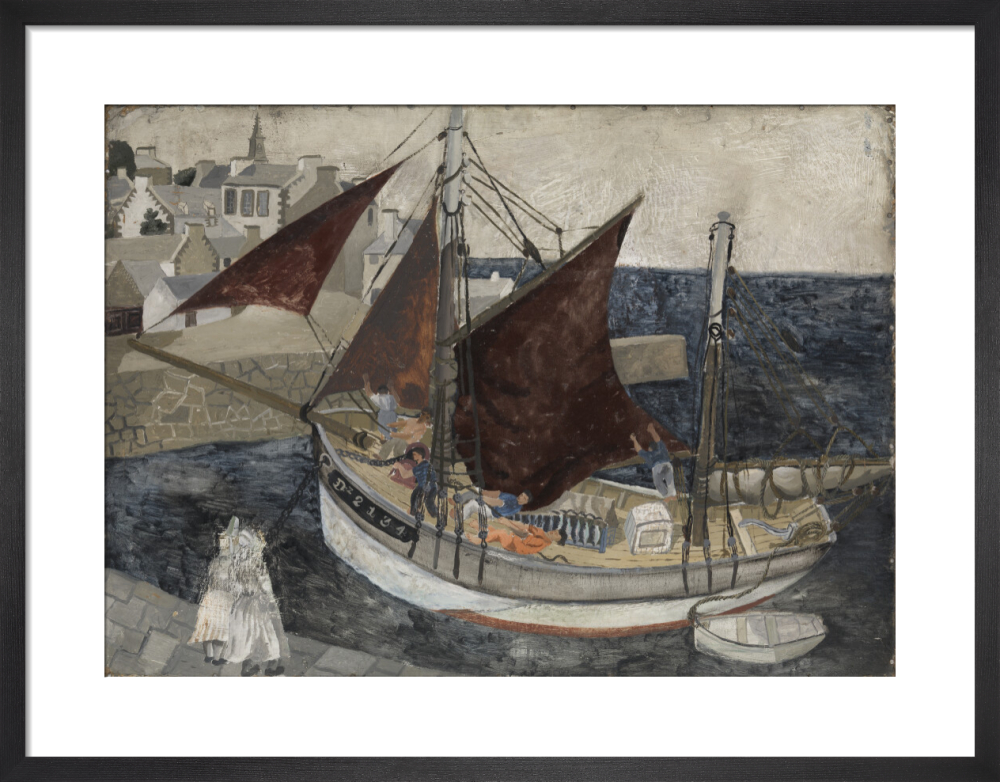 Boat in Harbour, Brittany, 1929