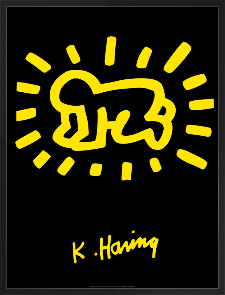 Keith Haring、No.83、希少画集画、新品額装付、状態良好 Keith Haring、Silence=Death、希少画集画、新品額装付 - メルカリ