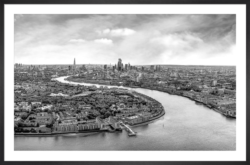 View of London from Canary Wharf